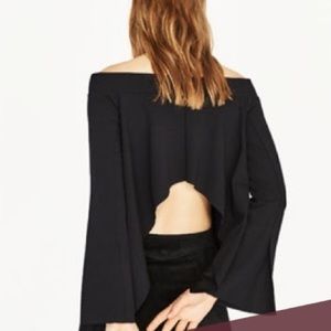 Zara top in black.